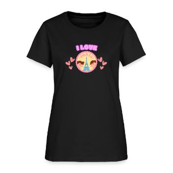 I Love paris t-Shirt - Women's T-Shirt - black - Front