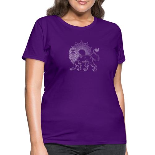 Lion and Sun White - Women's T-Shirt