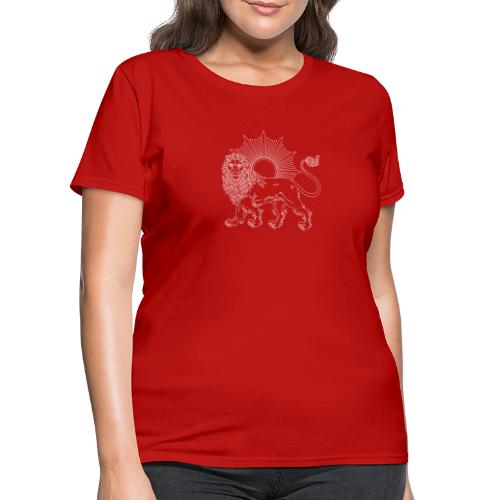 Lion and Sun White - Women's T-Shirt