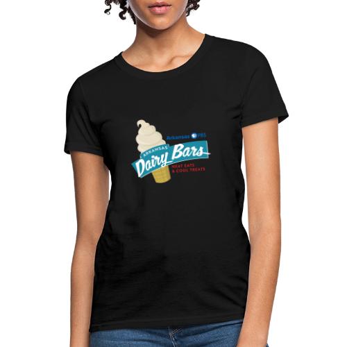 Arkansas DairyBars and Arkansas PBS color logos - Women's T-Shirt