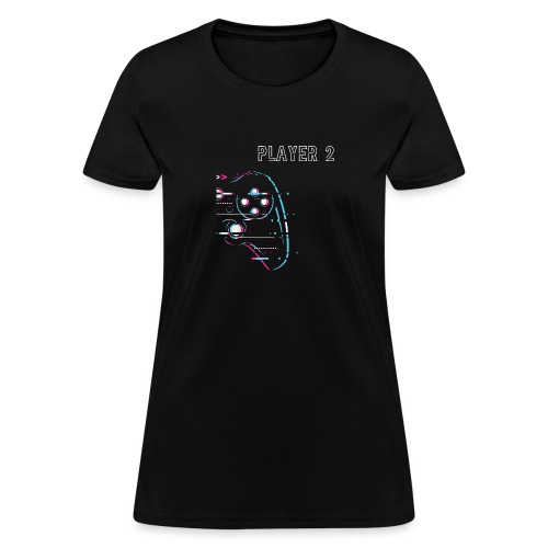 Gamer Couple Player 1 Player 2 Gamer Team T Shirt - Women's T-Shirt