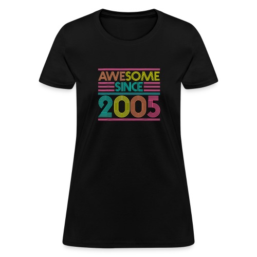 Awesome Since 2005 15th Birthday Gifts 15 Years - Women's T-Shirt