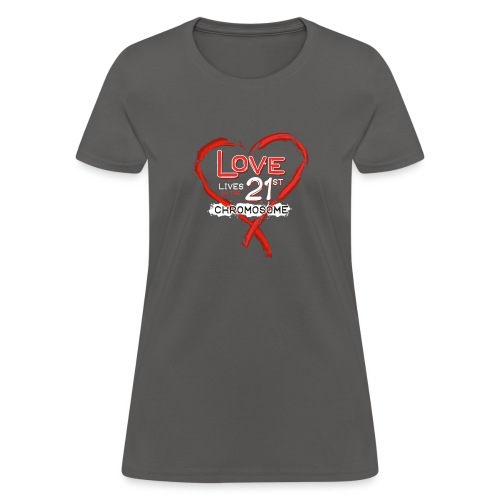 Down Syndrome Love (Red/White) - Women's T-Shirt