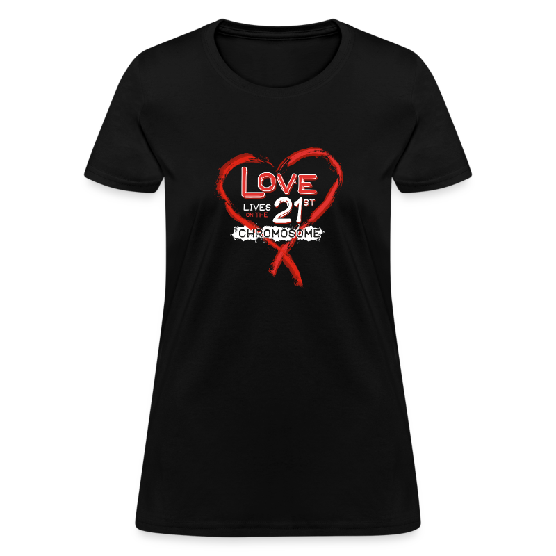 Down Syndrome Love (Red/White) - Women's T-Shirt
