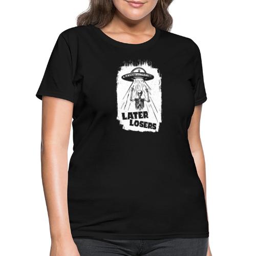 Later Losers - White Ink - Women's T-Shirt