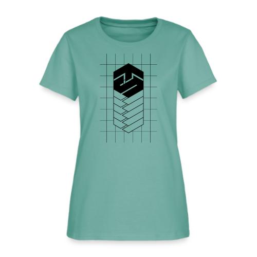 Tech Steve Bkack V-Groved Collection - Women's T-Shirt