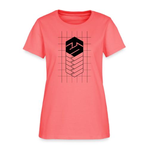 Tech Steve Bkack V-Groved Collection - Women's T-Shirt