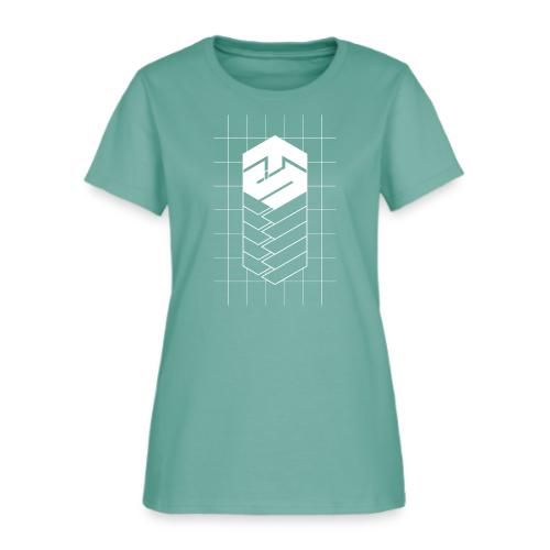 Tech Steve White V-Groved Collection - Women's T-Shirt
