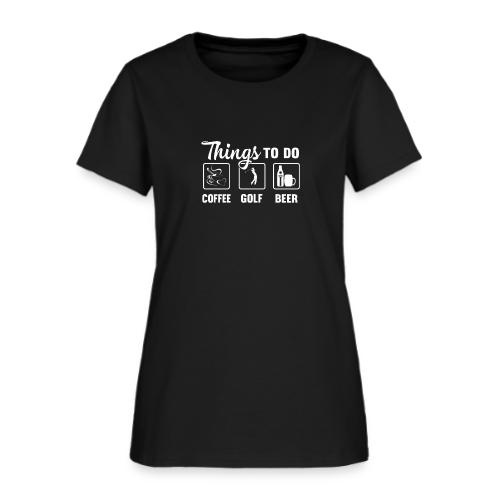 Golf & Cigar Gift - Smoke Play Golf Drink Beer Tee - Women's T-Shirt