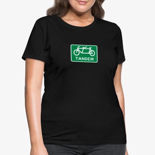 tandem_bicycle_sign - Women's T-Shirt