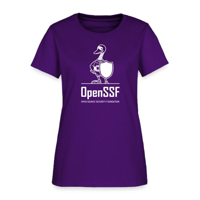 OpenSSF tall white logo