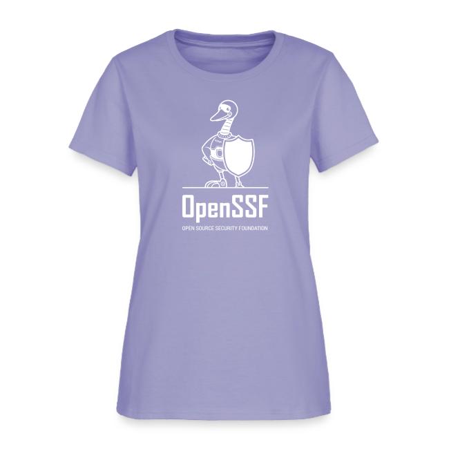 OpenSSF tall white logo