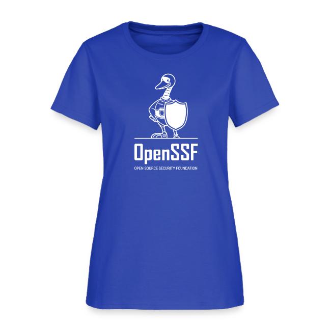 OpenSSF tall white logo