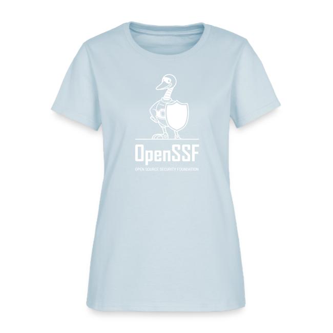 OpenSSF tall white logo