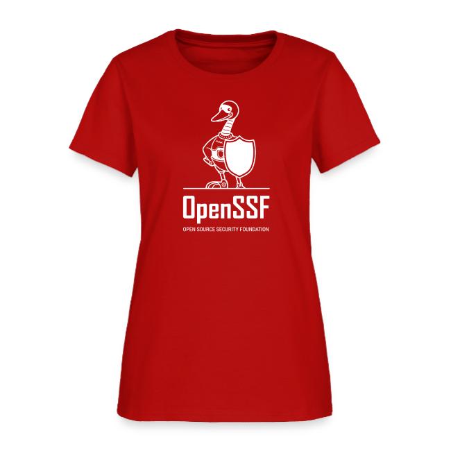 OpenSSF tall white logo