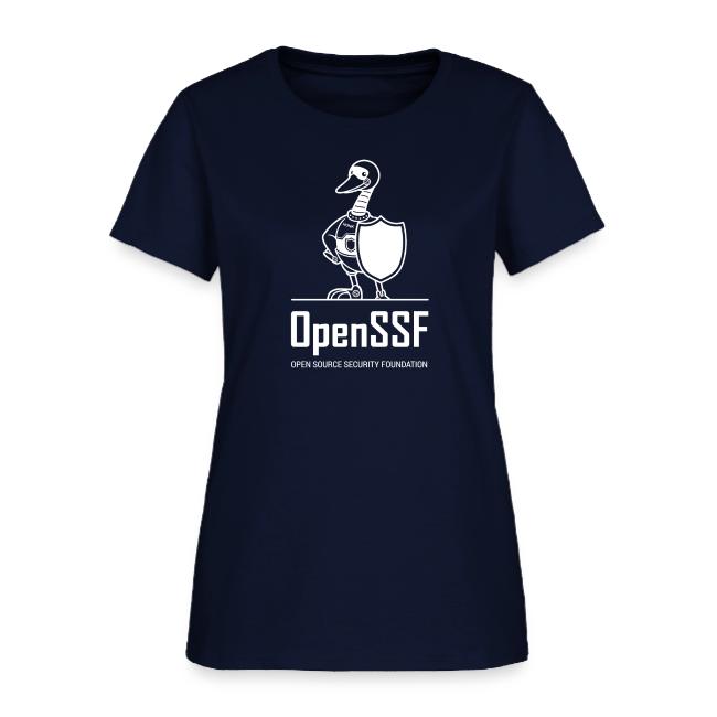 OpenSSF tall white logo