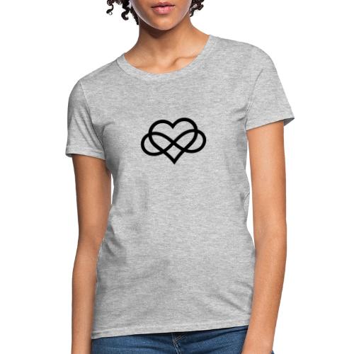 Infinity Heart (black) - Women's T-Shirt
