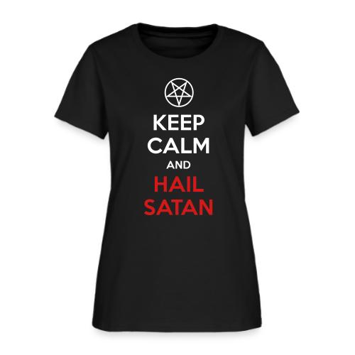 Keep Calm and Hail Satan - Women's T-Shirt