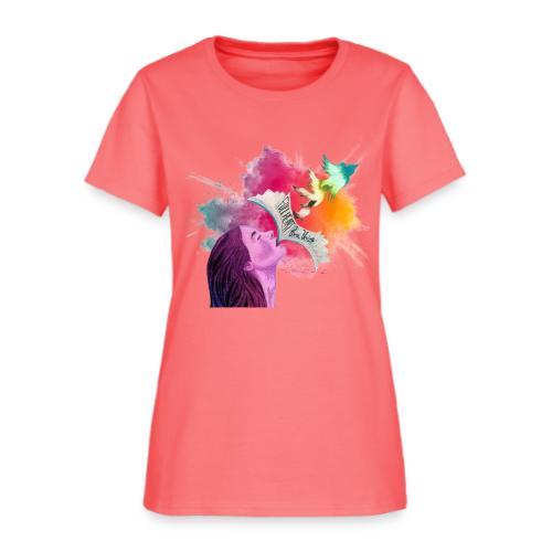 Cover Art, Color Burst Cut Out - Women's T-Shirt