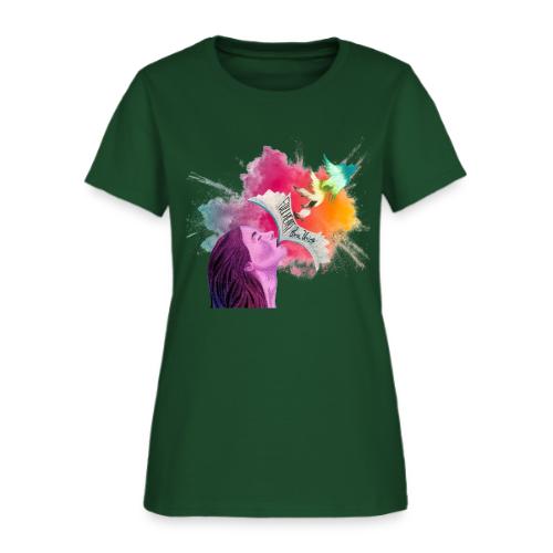 Cover Art, Color Burst Cut Out - Women's T-Shirt