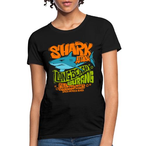 shark surf surfing california - Women's T-Shirt