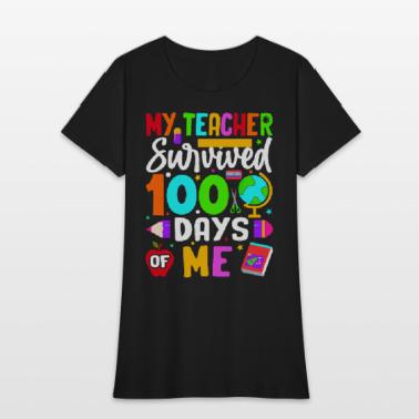 100th Day Of School Pink Teachers Student 100 Days Of School T- Shirt For Men Women Girls Kids