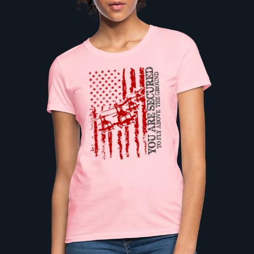 You are Secured To Fly Above The Ground - Women's T-Shirt