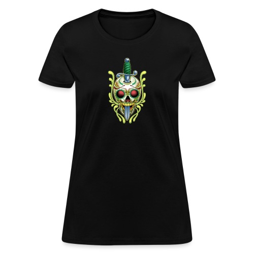 DoD Skull w/Sword by RollinLow - Women's T-Shirt