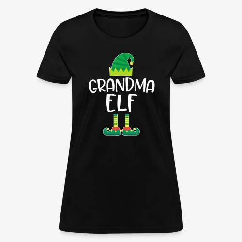 Christmas Holiday Grandma Elf Matching Family Gift - Women's T-Shirt
