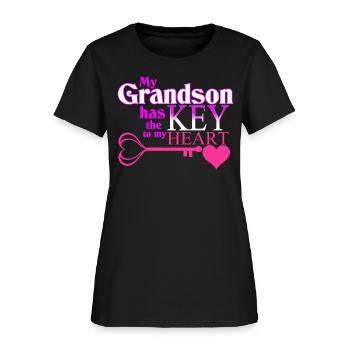 Grandson Grandmother - Women's T-Shirt - black - Front