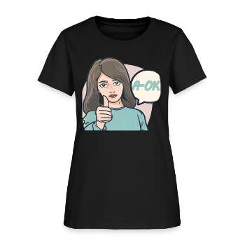 A OK - Women's T-Shirt - black - Front