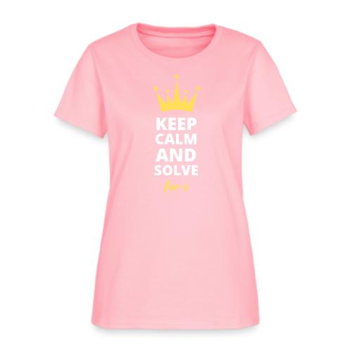 Keep Calm and Solve - Women's T-Shirt