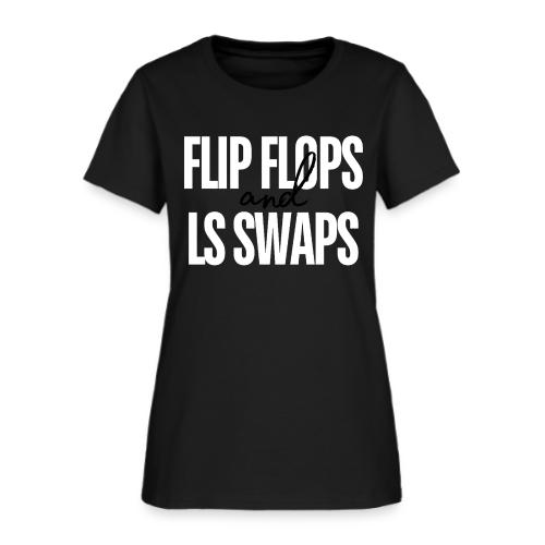 Flip Flops & LS Swaps (WHITE) - Women's T-Shirt