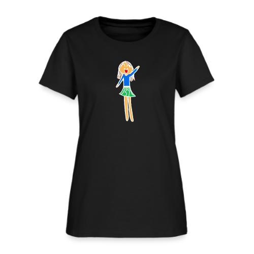 Sophia, White Outline, Full Color (tshirts) - Women's T-Shirt