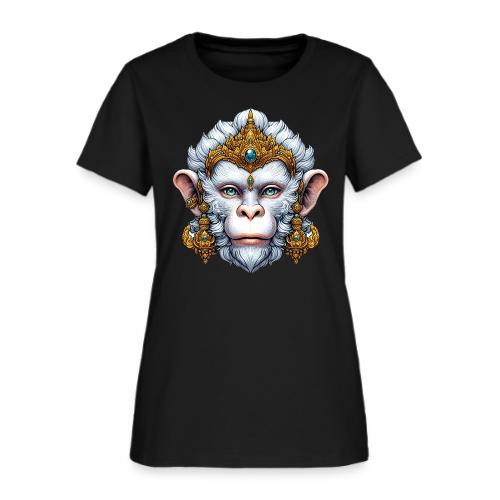 Thai Hanuman Monkey Deity Mask - Women's T-Shirt