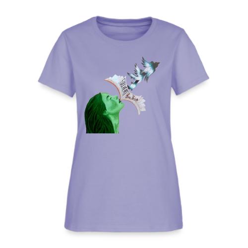 Full Heart Free Voice Cover Art Cut Out - Women's T-Shirt