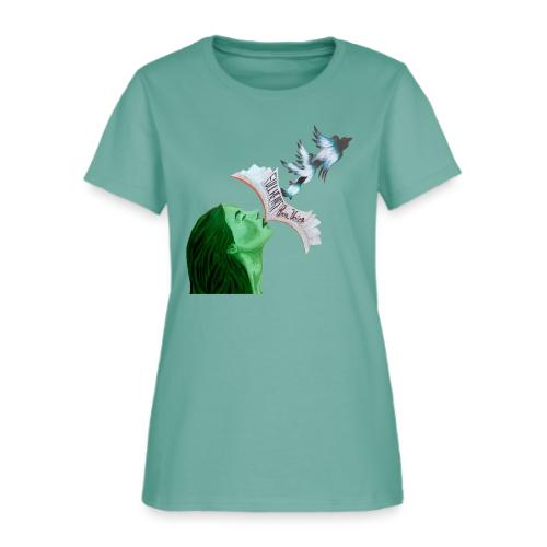 Full Heart Free Voice Cover Art Cut Out - Women's T-Shirt