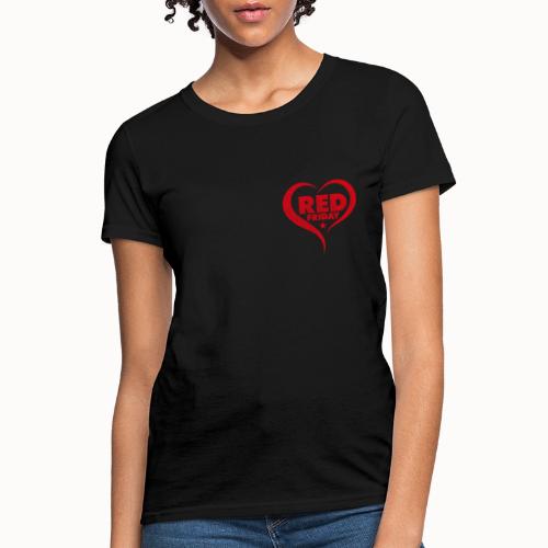 RED Friday - Hearts Behind The Heros - Women's T-Shirt