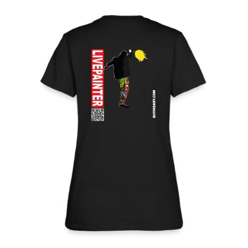 Back side Livepainter man - Women's T-Shirt