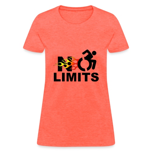 No limits for me with my wheelchair - Women's T-Shirt