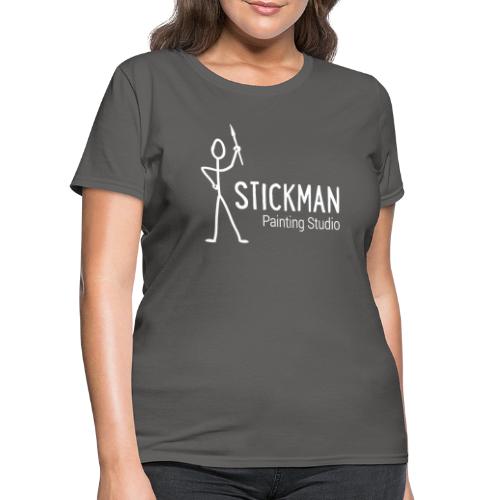 Stickman Logo In White - Women's T-Shirt
