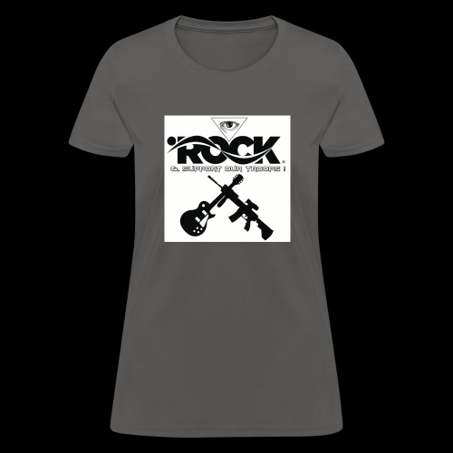 Eye Rock & Support The Troops - Women's T-Shirt