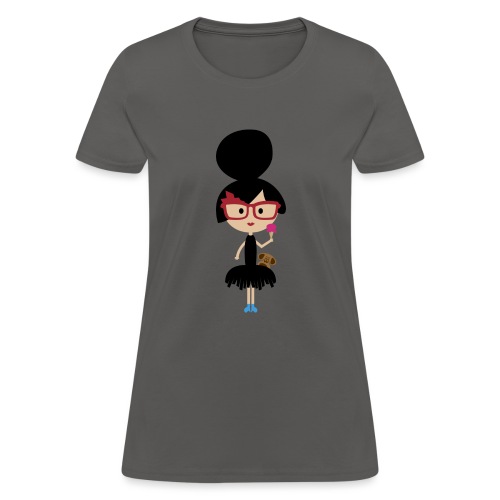 A Girl And Her Ice Cream Cone - Women's T-Shirt