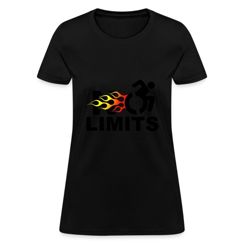 No limits for me with my wheelchair - Women's T-Shirt