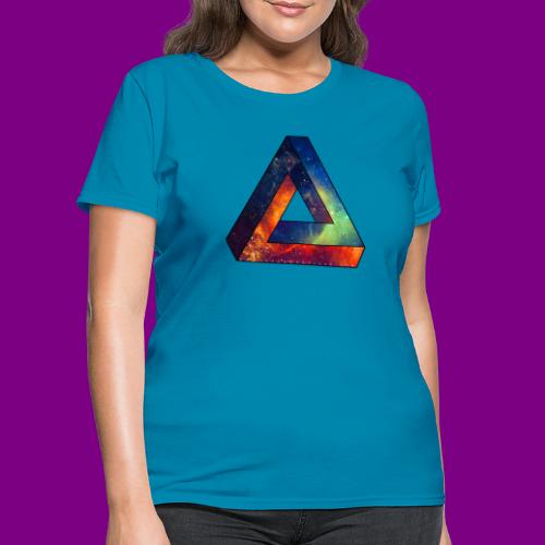 Unique Spacy Impossible Triangle - Women's T-Shirt