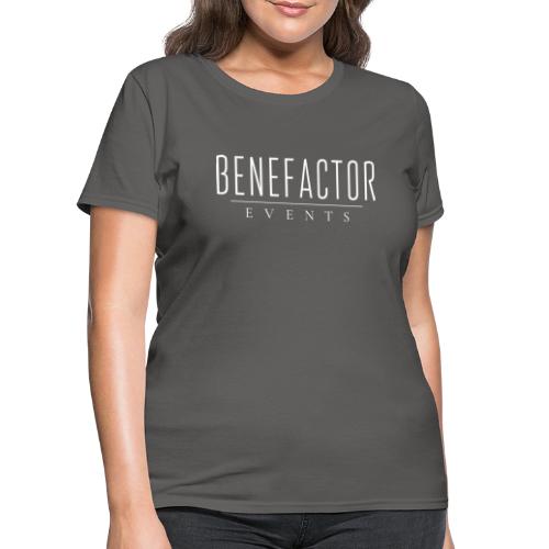 Benefactor White Logo - Women's T-Shirt