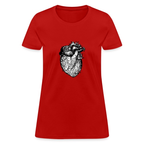 Big Heart - Vintage Medical Illustration - Women's T-Shirt