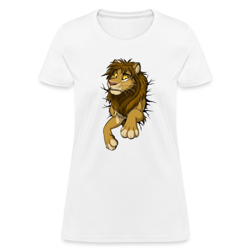 STUCK Lion (black cracks) - Women's T-Shirt