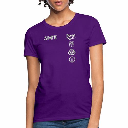 simplesymbolsvert - Women's T-Shirt