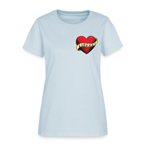 I Love My Library Tattoo - Women's T-Shirt